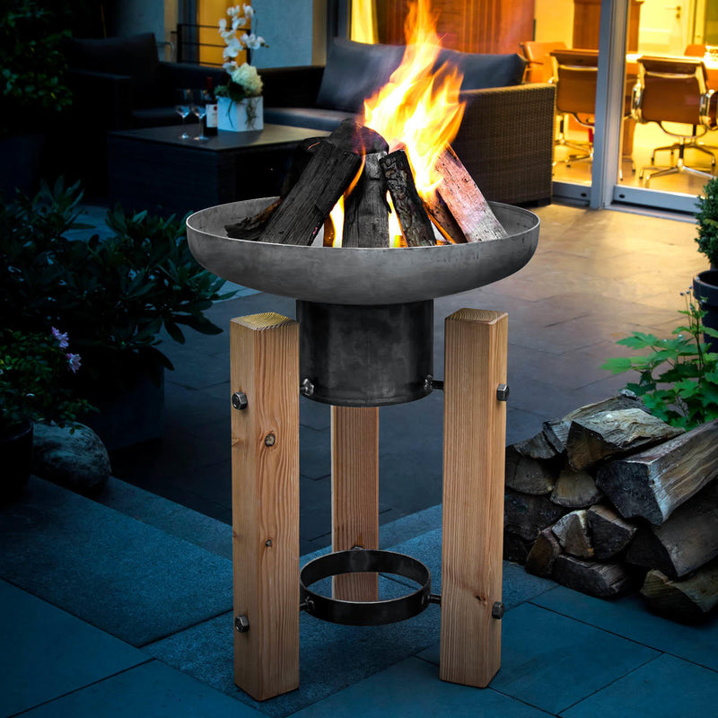 Wooden Frame Fire Pit