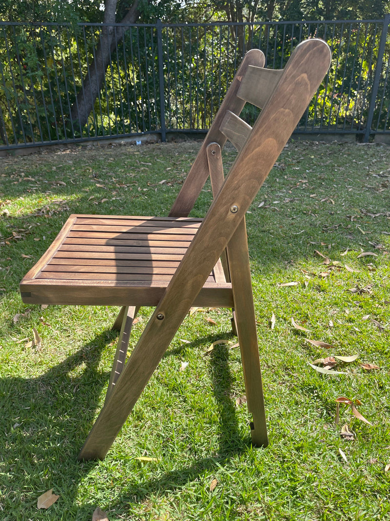 BULK 52+ Slatted Americana Chairs - Dark Timber