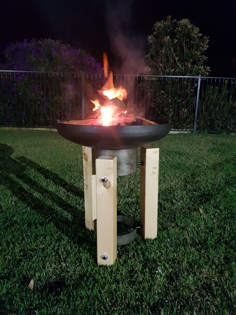 Wooden Frame Fire Pit / Planter