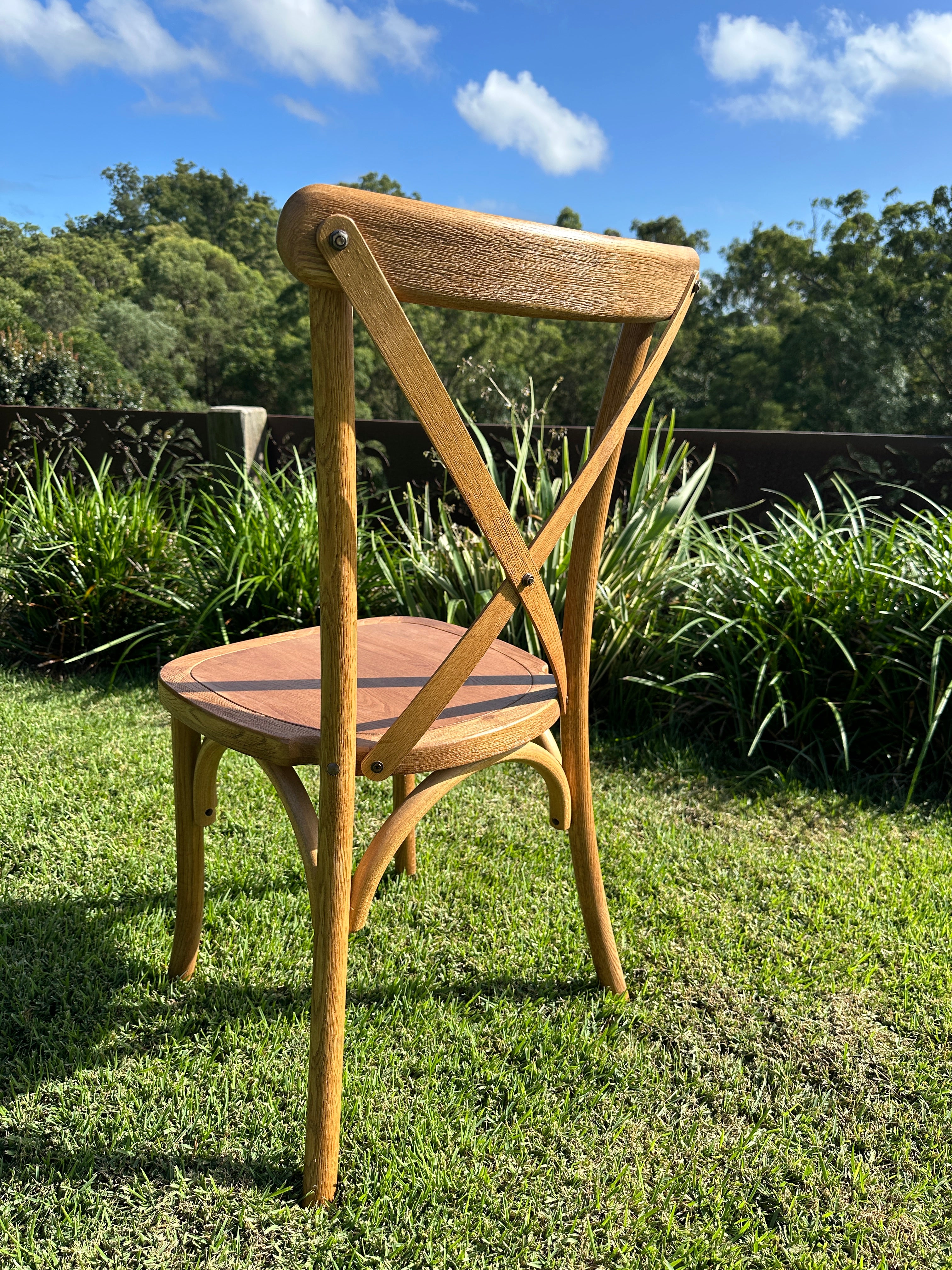 Natural Oakwood Cross back Chairs