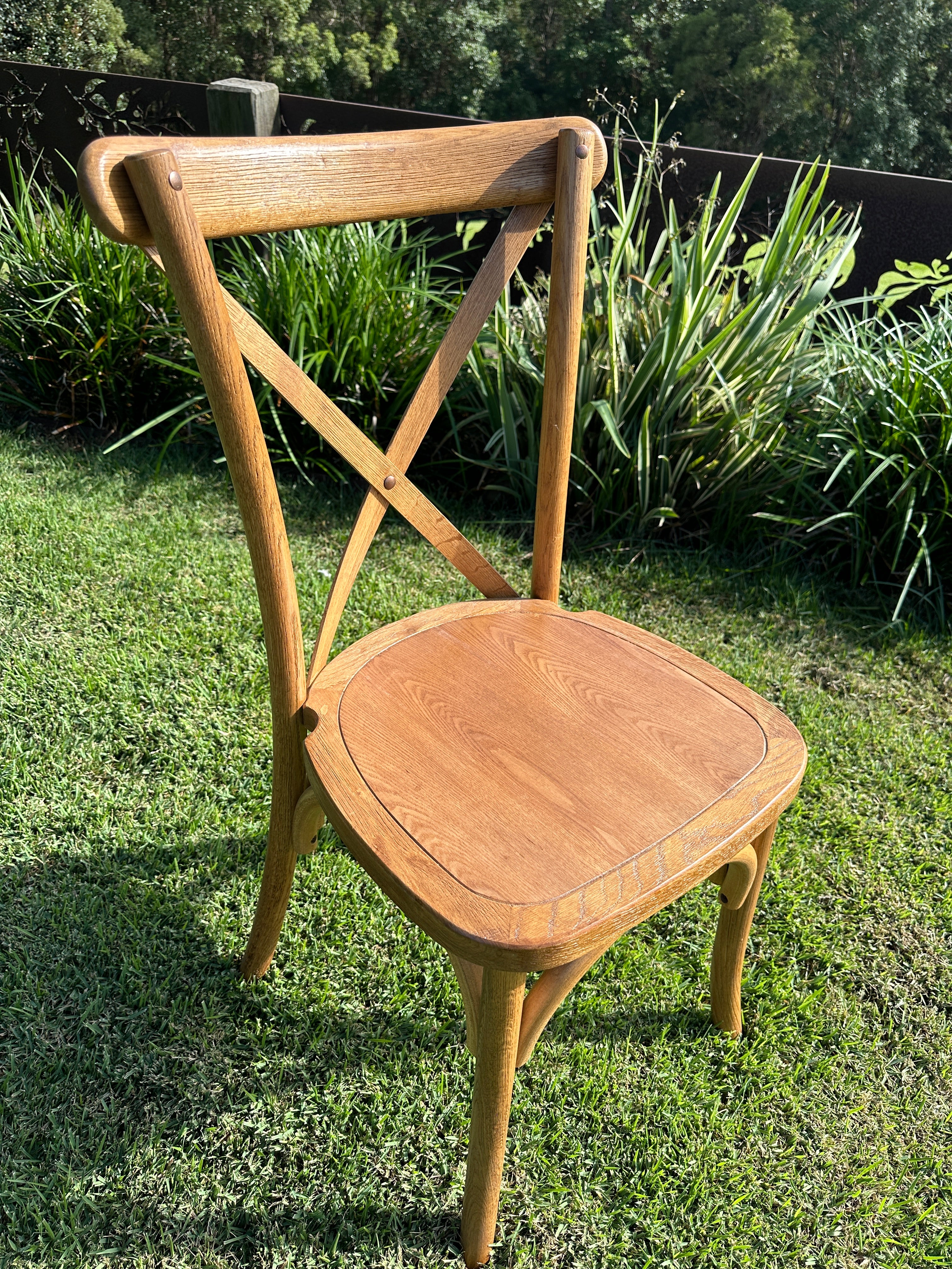 Natural Oakwood Cross back Chairs