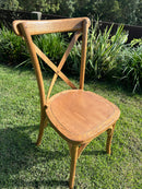 Natural Oakwood Cross back Chairs