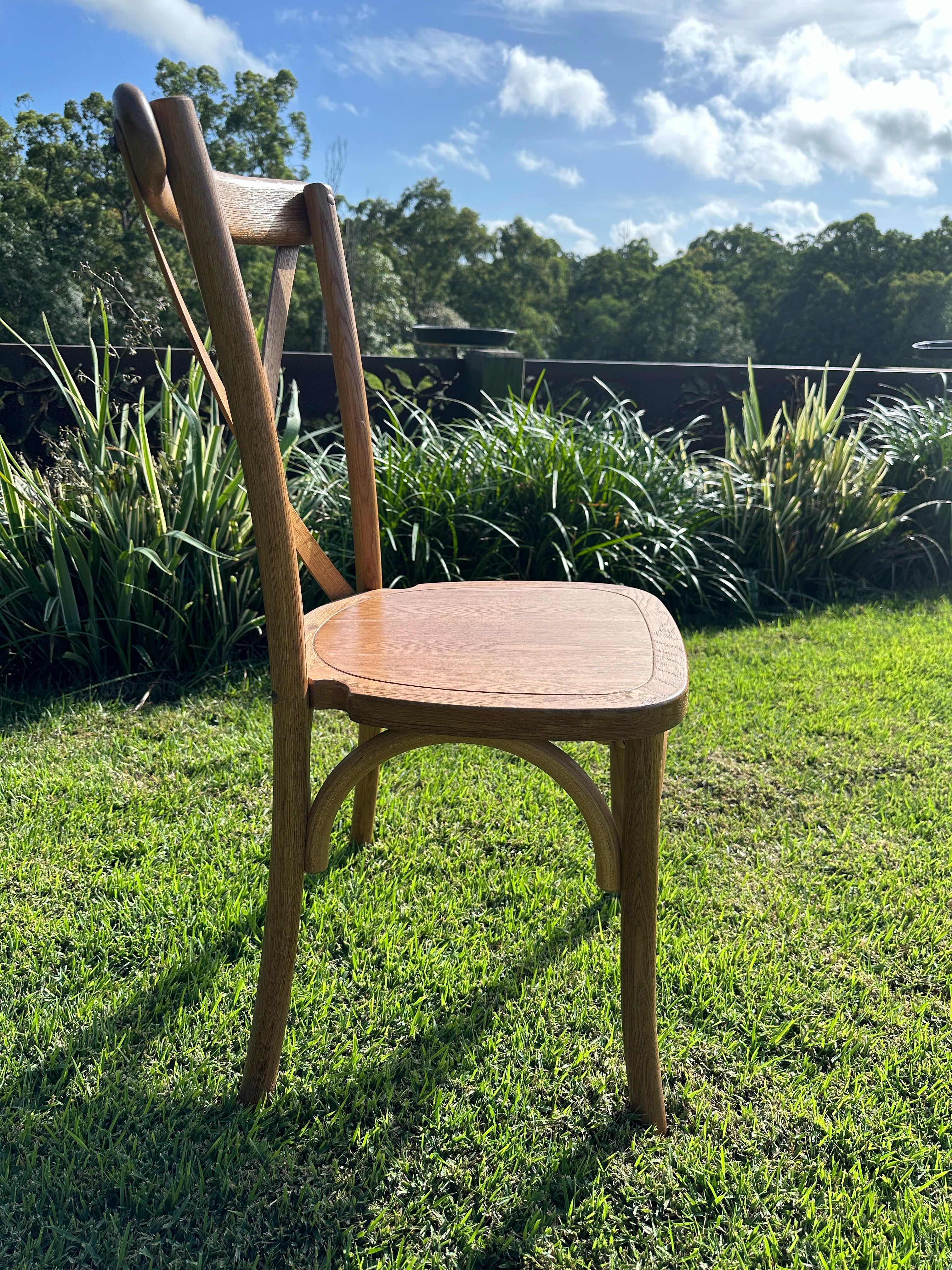 Natural Oakwood Cross back Chairs