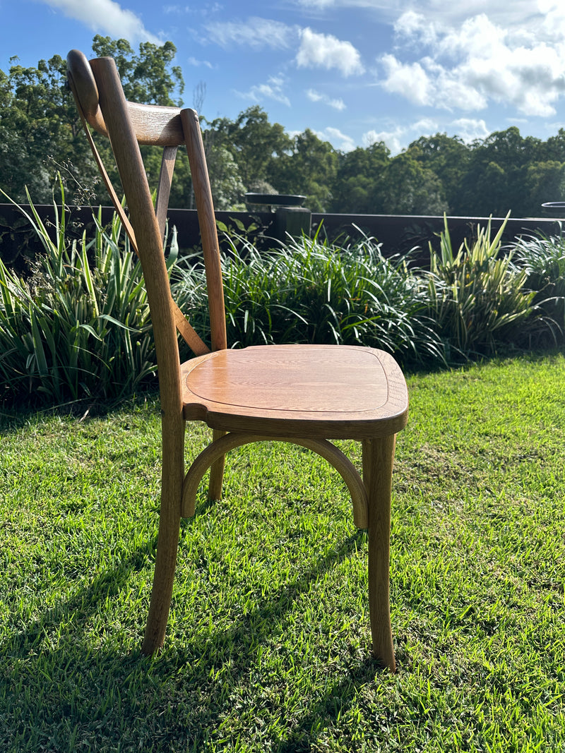 Natural Oakwood Bentwood Cross back Chairs