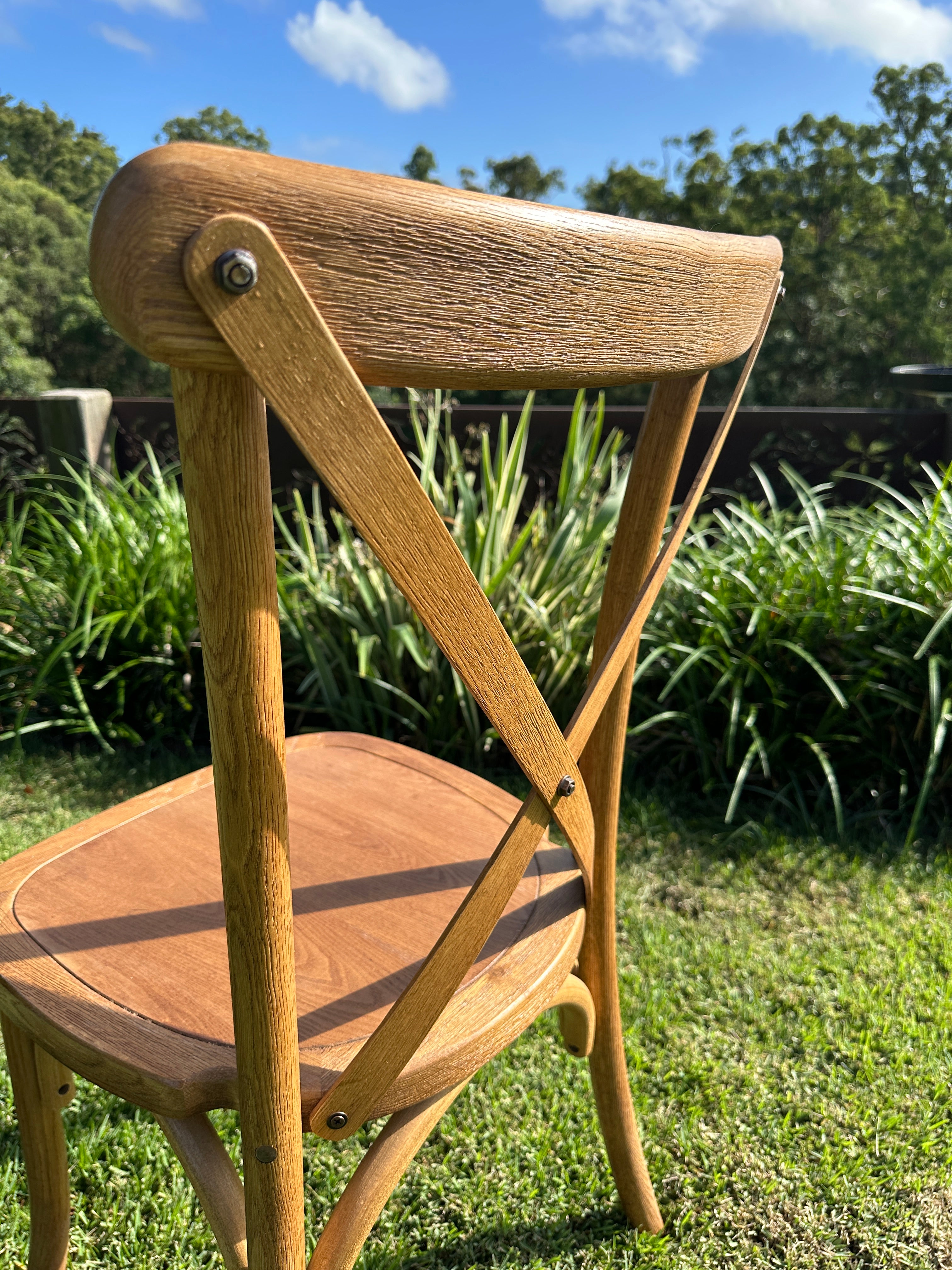 Natural Oakwood Cross back Chairs