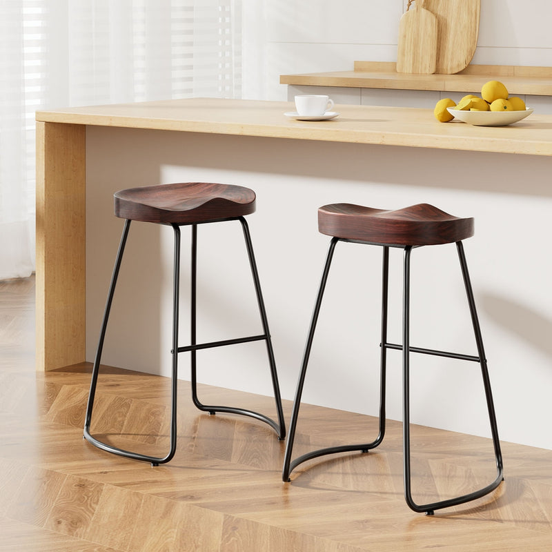 2x Bar Stools Tractor Seat 65cm