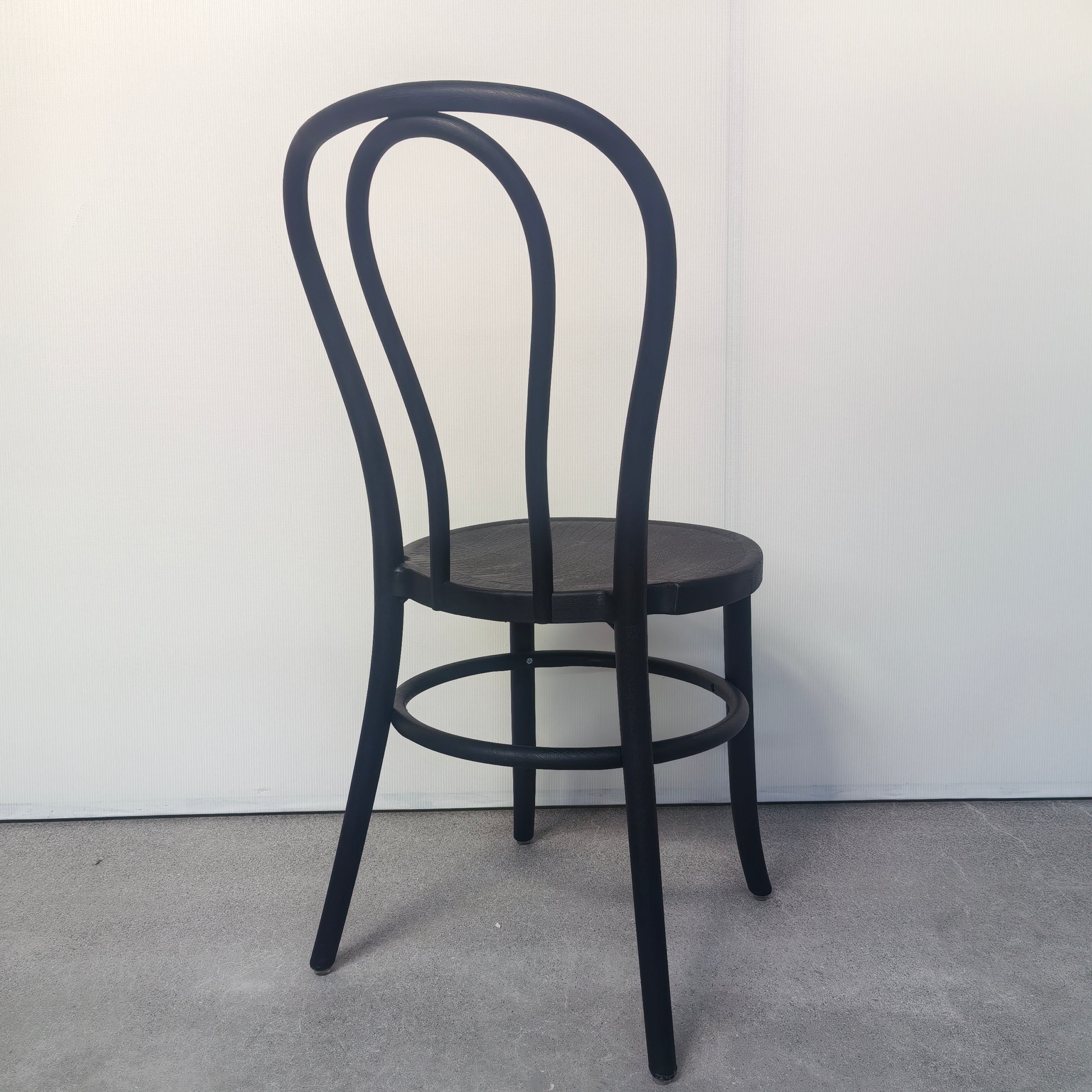 Resin Faux Wood Bentwood/Thonet Chair - BLACK