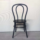 Resin Faux Wood Bentwood/Thonet Chair - BLACK