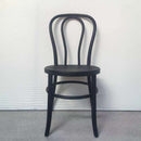Resin Faux Wood Bentwood/Thonet Chair - BLACK