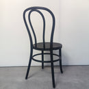 Resin Faux Wood Bentwood/Thonet Chair - BLACK