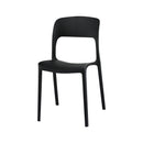 Coffee Shop Style Chair - Set of 4 - Black