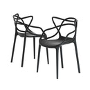 Cafe Style Chair - Set of 4 - Black