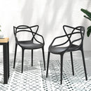 Cafe Style Chair - Set of 4 - Black