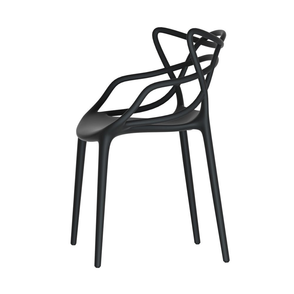 Cafe Style Chair - Set of 4 - Black