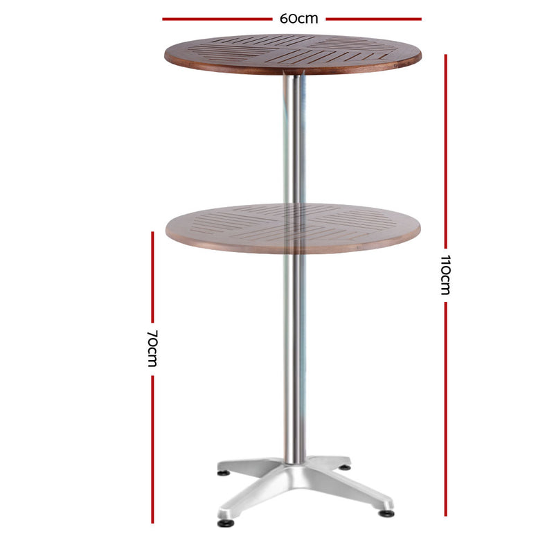 Bar table adjustable height discount