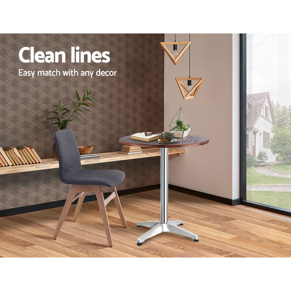 Timber Top Bar Table with Adjustable height