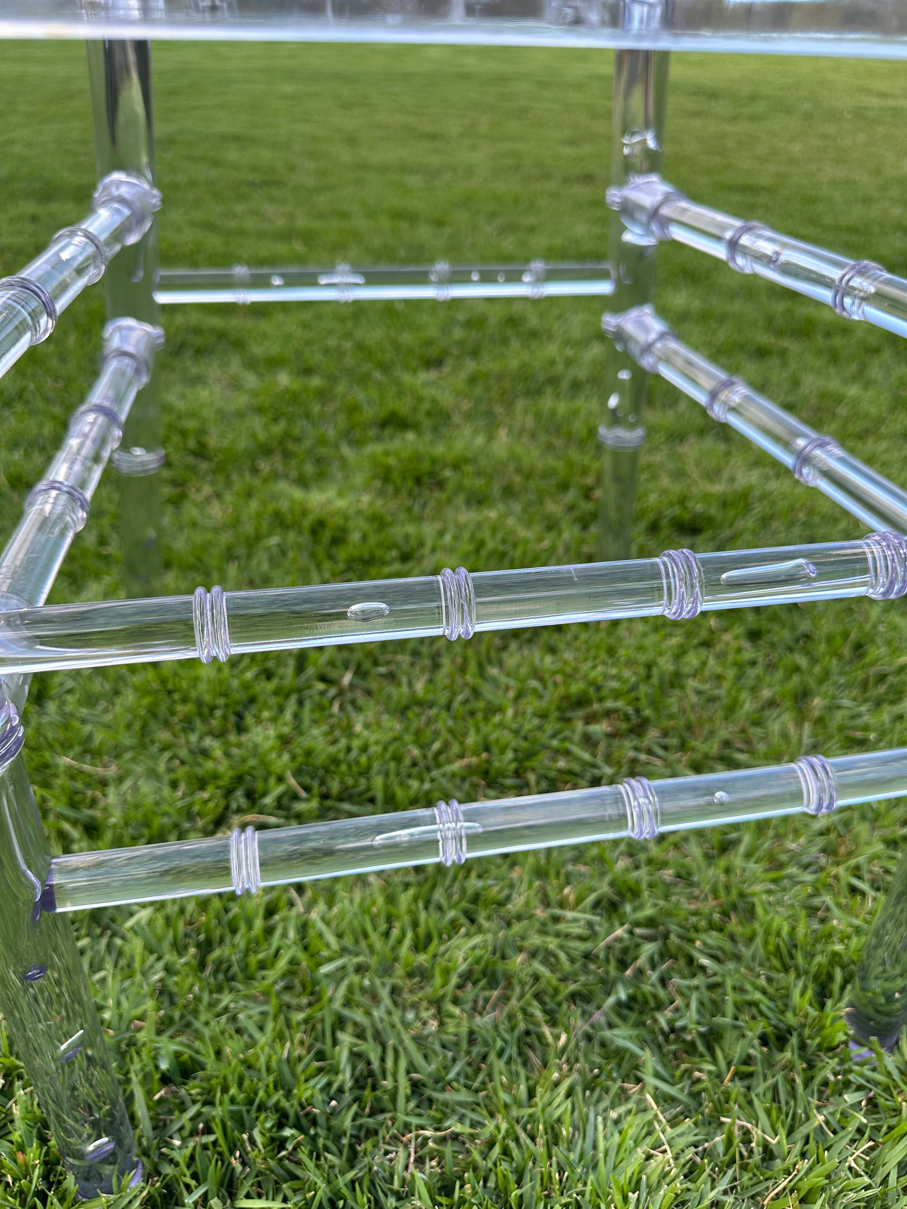 Clear "O"  Back Chair - $65each