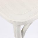 Resin Faux Wood Bentwood / Thonet Chair - WHITE Square Seat with etching