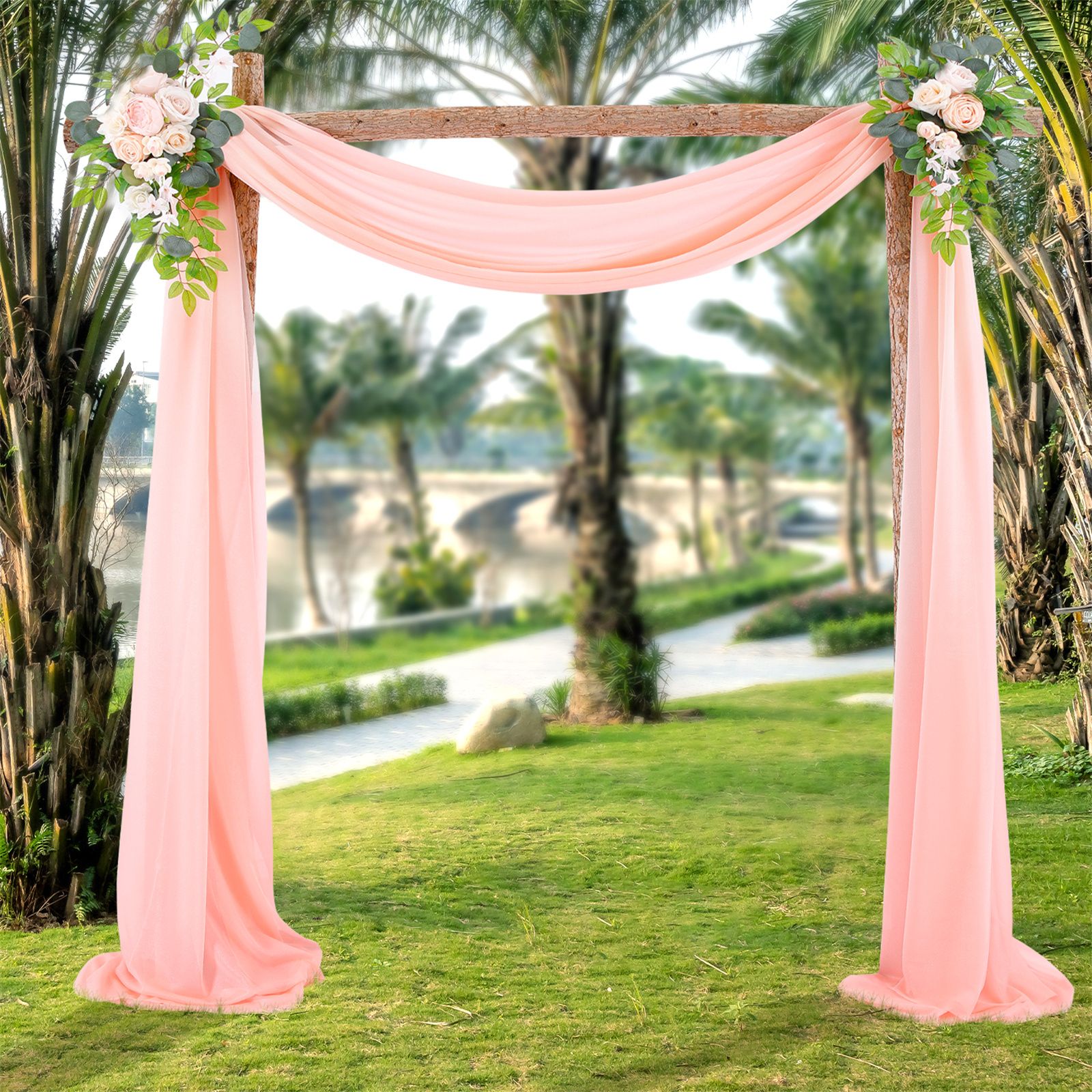 Wedding Arch Drapery Wedding Decoration Arrangement Drapery Arch Background Drapery