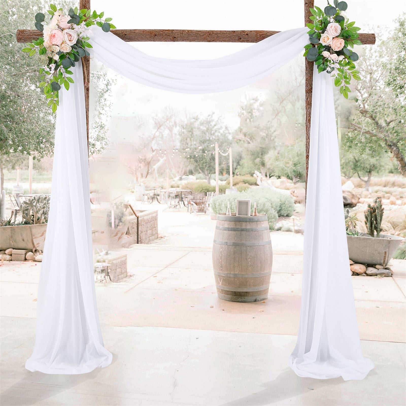 Wedding Decoration Arrangement Veil Arch Veil Background Veil Wedding Arch Drapery