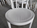 Resin Faux Wood Bentwood /Thonet Chair - WHITE