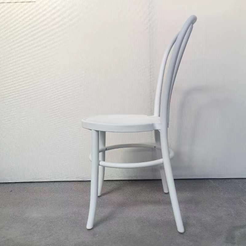 Resin Faux Wood Bentwood /Thonet Chair - WHITE