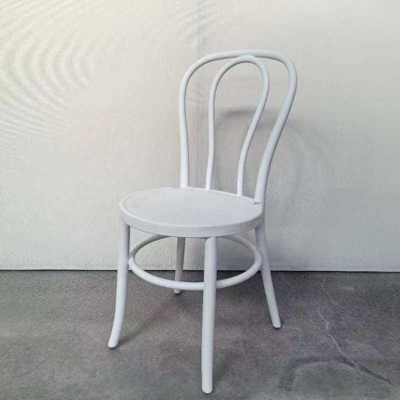 Resin Faux Wood Bentwood /Thonet Chair - WHITE