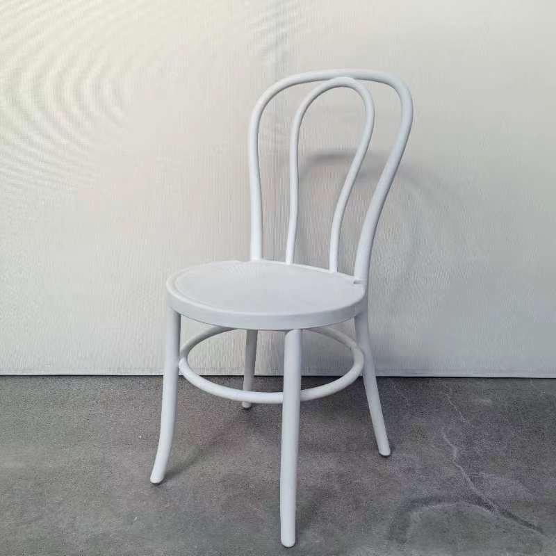 Resin Faux Wood Bentwood Chair - WHITE