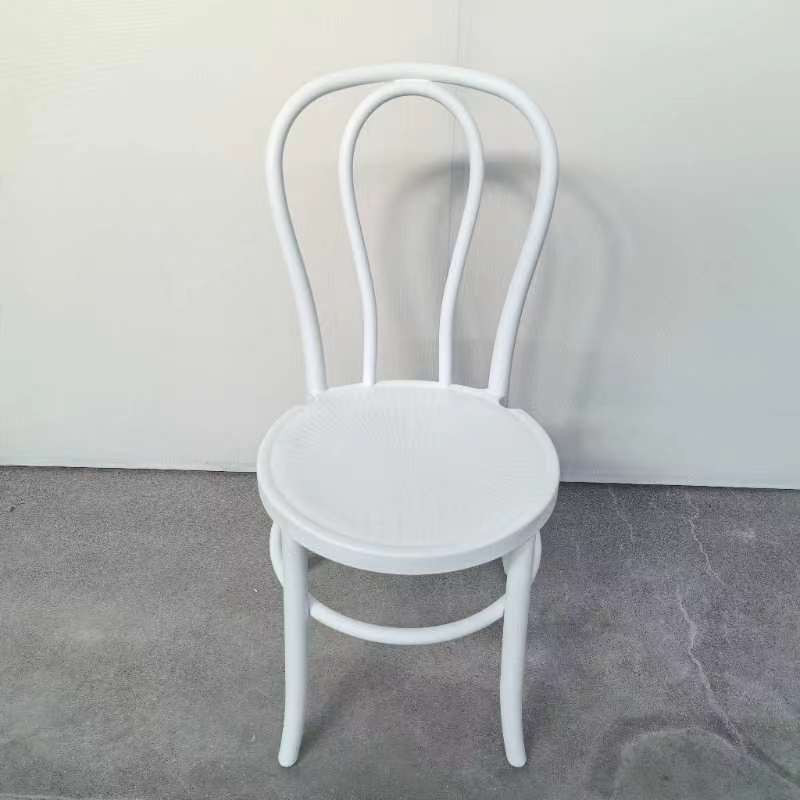 Resin Faux Wood Bentwood /Thonet Chair - WHITE