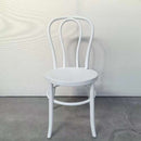 Resin Faux Wood Bentwood /Thonet Chair - WHITE