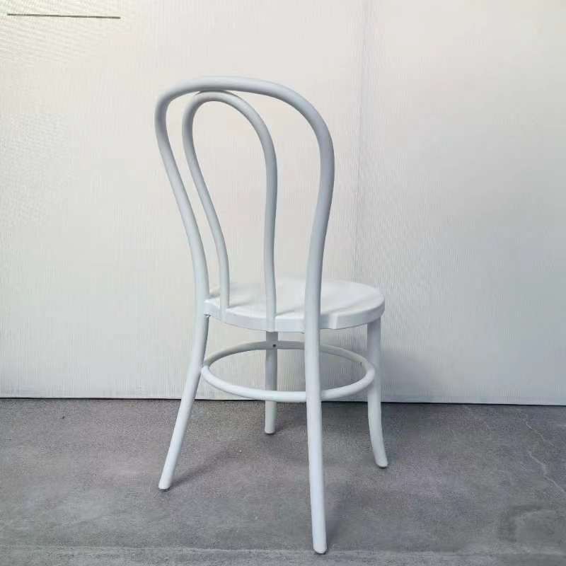 Resin Faux Wood Bentwood Chair - WHITE