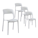 Coffee Shop Style Chair - Set of 4 - White