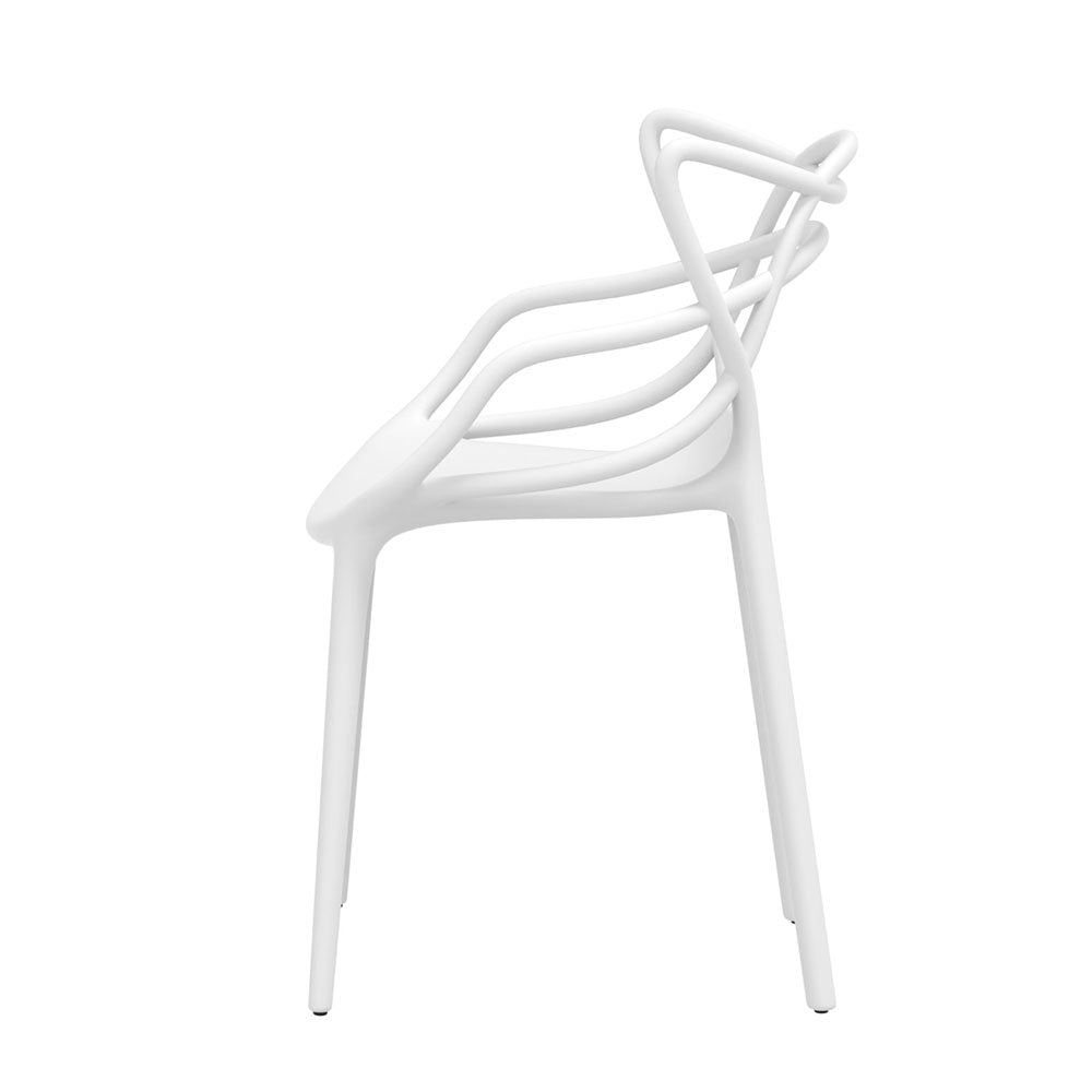 Cafe Style Chair - Set of 4 - White