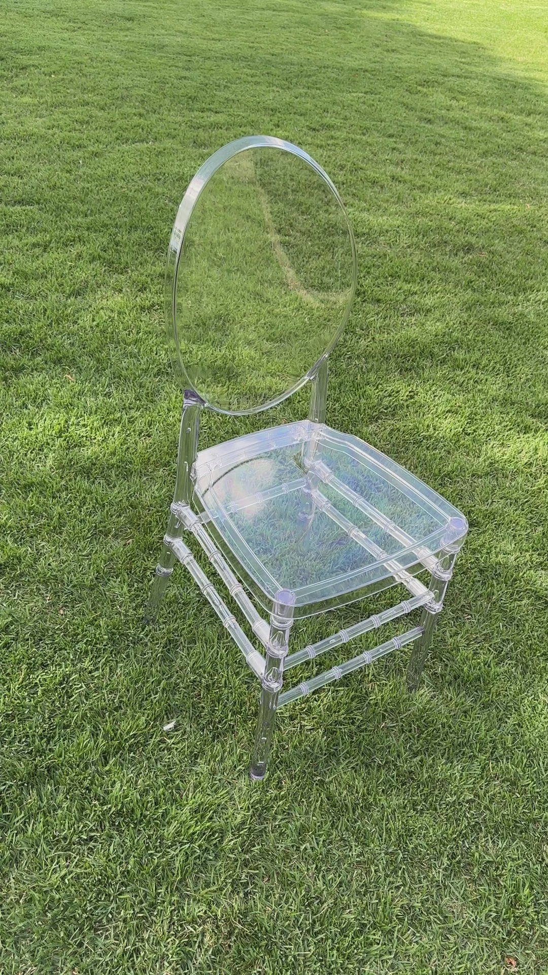 Clear "O"  Back Chair - $65each