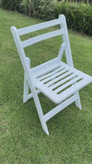 52+ BULK - Slatted White Americana - Resin/Plastic