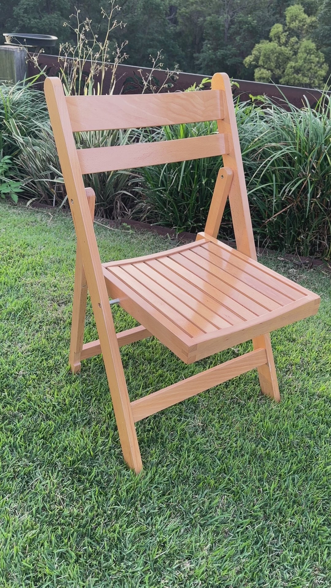 BULK 52+ Slatted Americana Chairs - Natural Timber