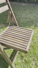 Slatted Americana Chairs - Dark Timber