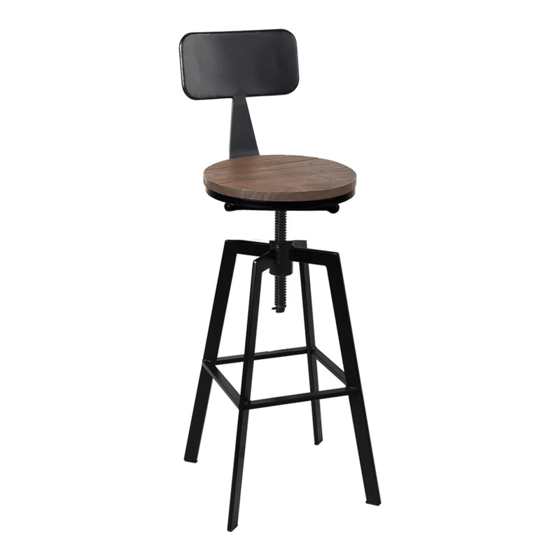 Industrial Swivel Bar Stool - Single