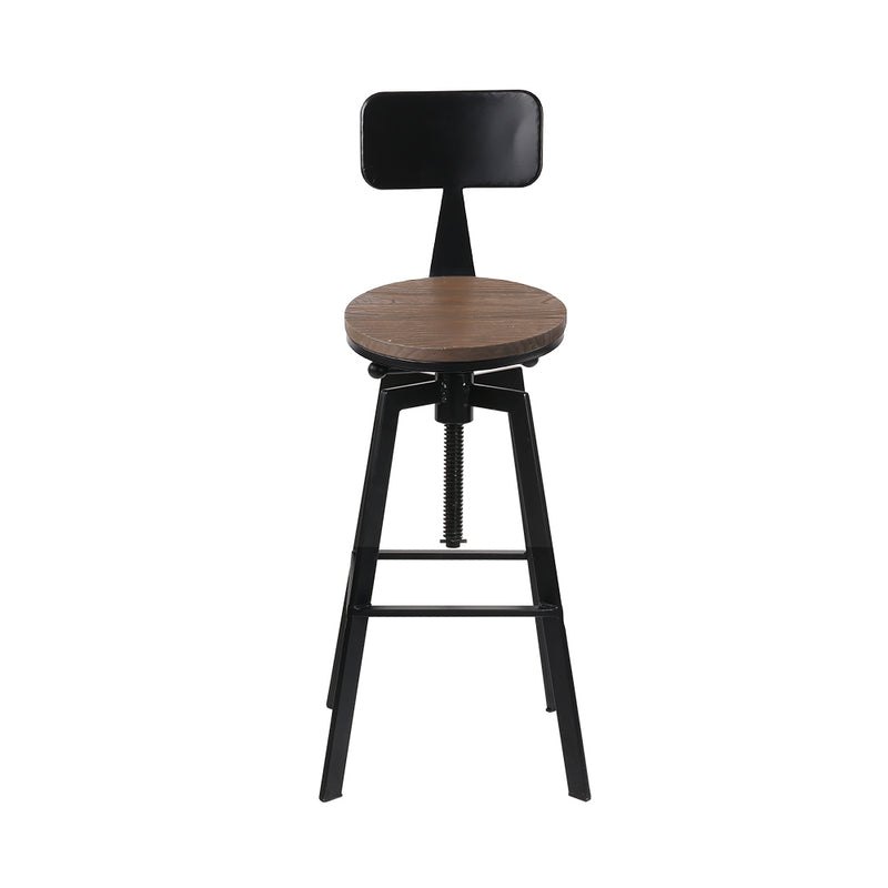 Industrial Swivel Bar Stool - Single