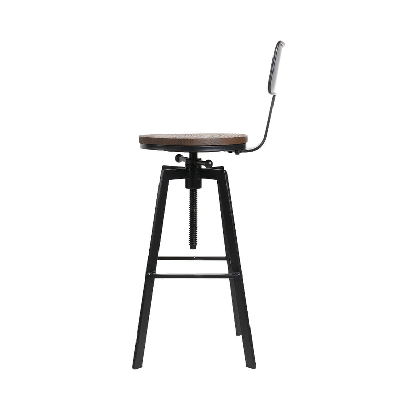 Industrial Swivel Bar Stool - Single