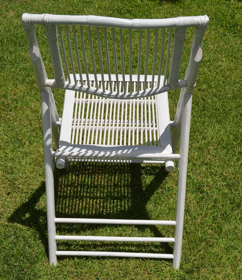 white Bamboo chair