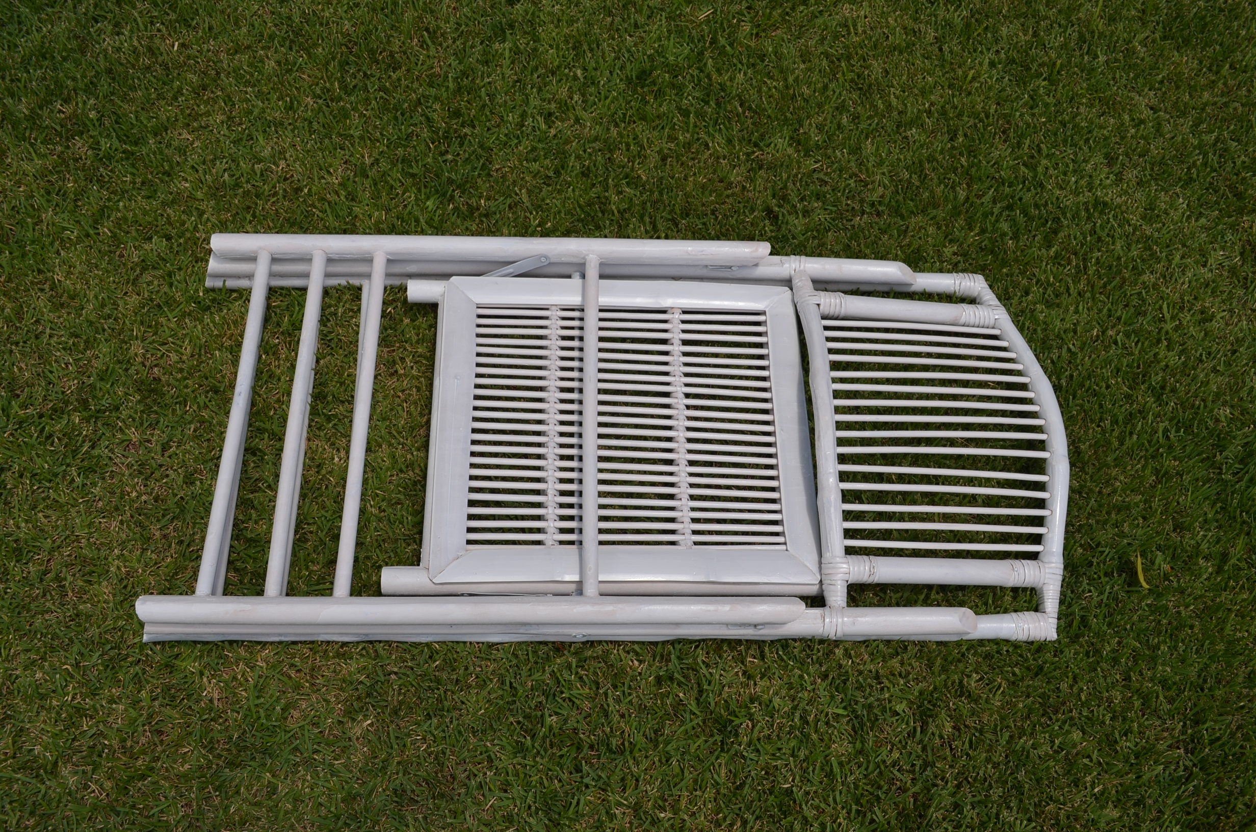 Folding Bamboo chairs white