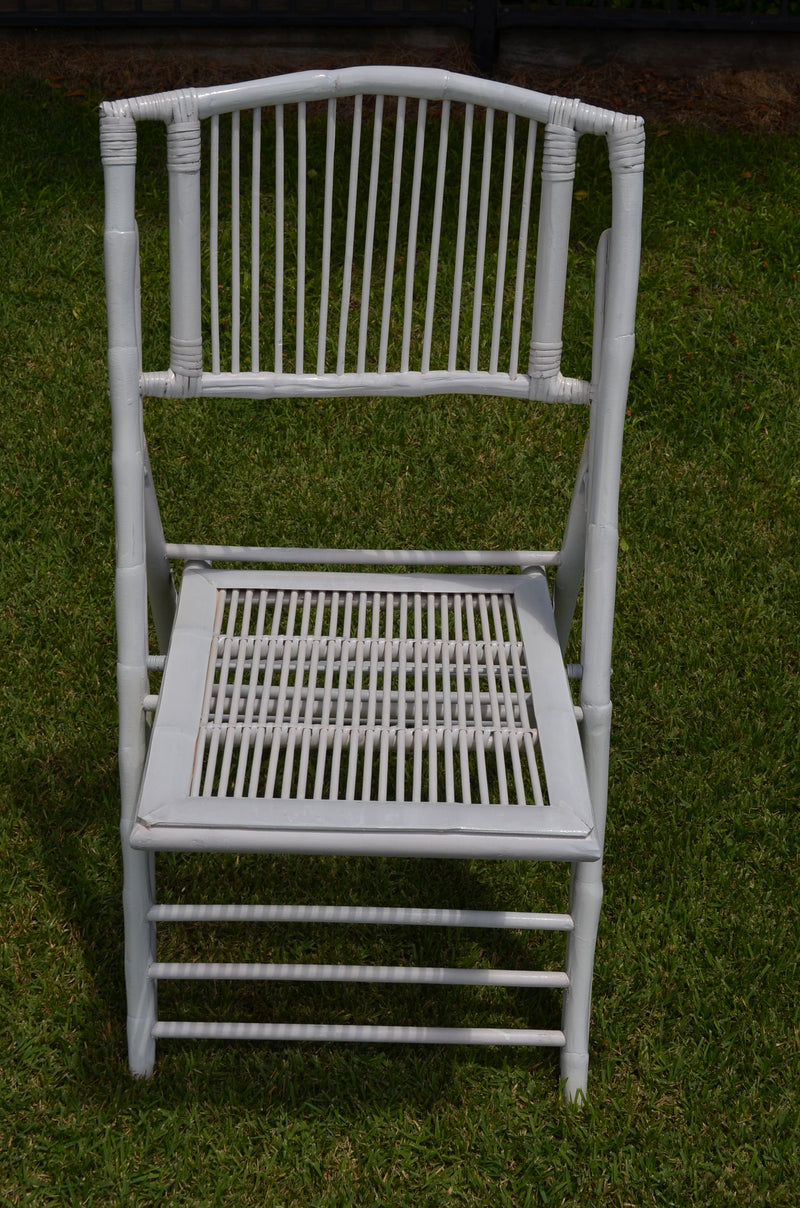 White Bamboo chairs for sale
