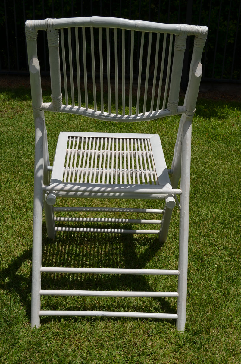 Bamboo chairs for weddings white