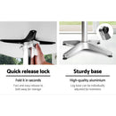 4 x Bar Table Aluminium/Stainless Steel - Square