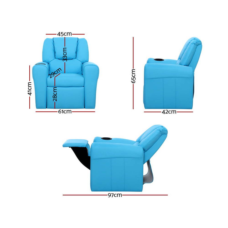 Kids Recliner - Blue