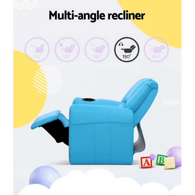 Kids Recliner - Blue