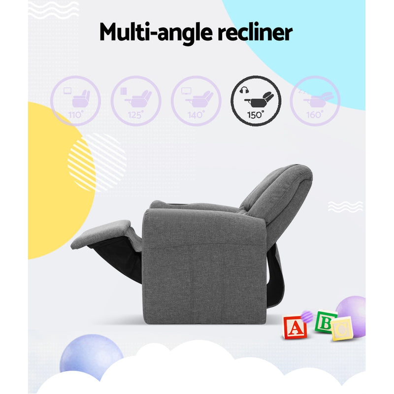 Kids Recliner - Grey