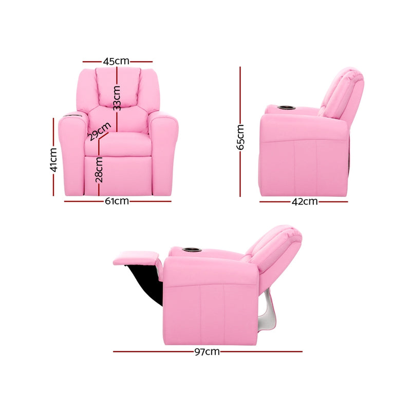 Kids Recliner - Pink