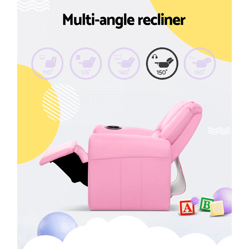 Kids Recliner - Pink